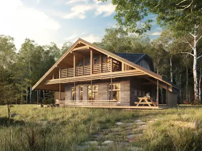 House in forest 3D model