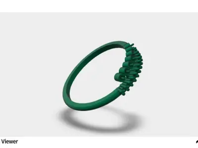 Women Wedding Ring 3D print model