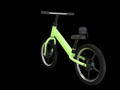 Balance Bike  3D Model Low-poly 3D model