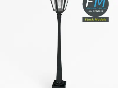 Garden lamp post 1 3D model