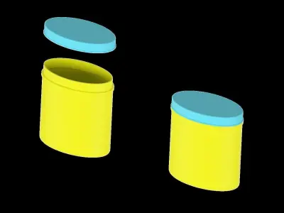 Special Box ve Cap parts 600 ml 3D printer model 3D print model