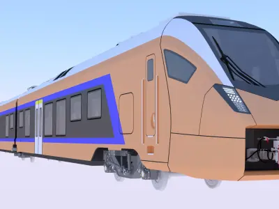 Stadler Flirt train exterior 3D model