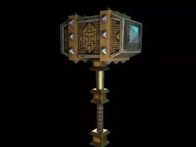 Fantasy Old  Hammer 3D model