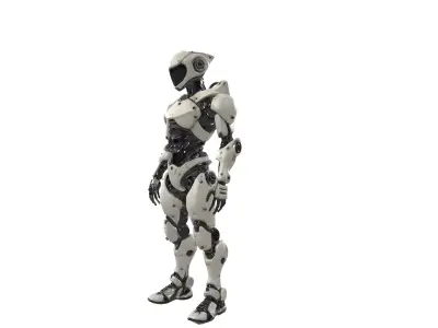 Futuristic Humanoid AI Robot Model 3D model
