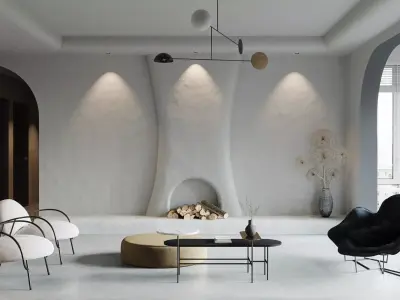apartment interior scenes     3D model 2