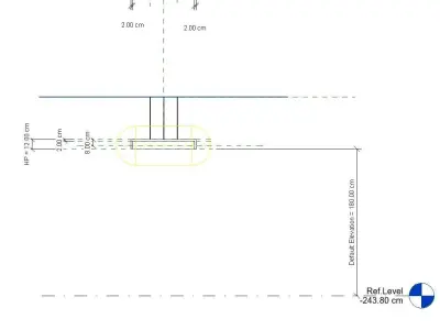 Lighting based ceiling parameters rft 3D model