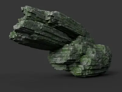 Rock 8-1 Low-poly 3D model