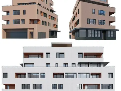 Extrior design modern toun 3D model