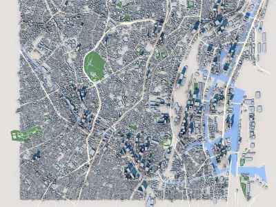 4 Tokyo City Japan  3D model