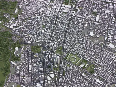 Bogota - City 3D Model Low-poly 3D model