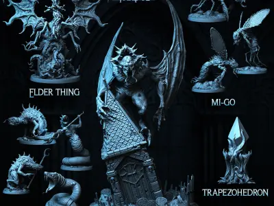 Cult of Nyarlathotep part 02 - Miniatures  Terrain Collection 3D print model