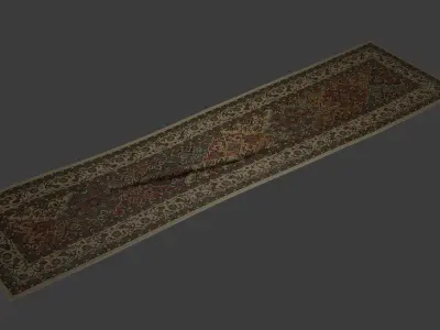 Rug Collection Low-poly 3D model