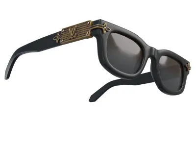 Louis Vuitton LV Arabesque Sunglasses Low-poly 3D model