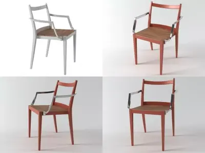 Play wooden armchair 3D model