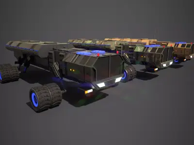 Rover Five Low-poly 3D model