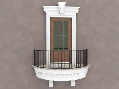 Balcony Door 7 3D model