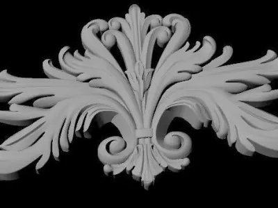 dekor gold ornament 3D model 3