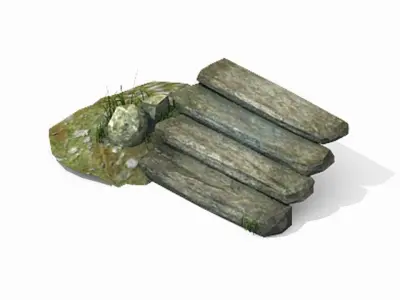 New Village - stone steps 03 3D model