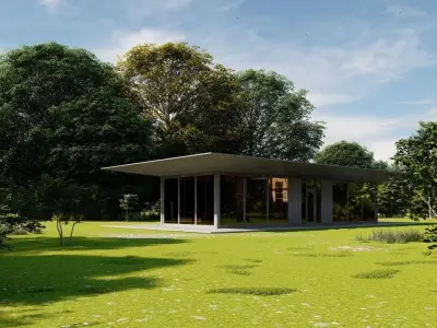 Casa Scene-villa-modern house 3D model