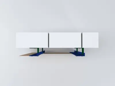 ventilated facade system 3D model