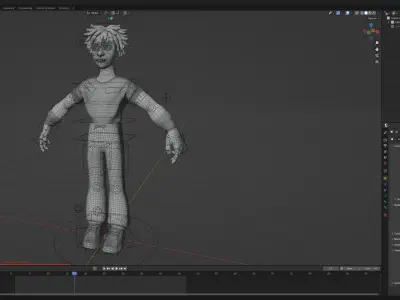 FRANK STYLIZED RIG Free 3D model