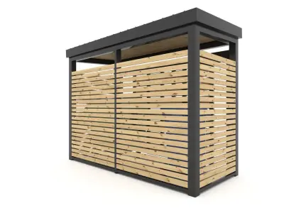 Rubbish Bin Store 3D model