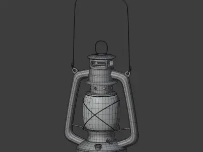 Oil Lamp 3D model