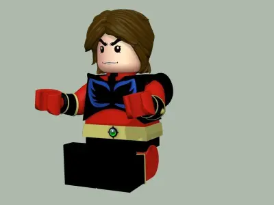 Duke Fleed Minifigure Lego Actarus Grendizer Goldorak Goldrake 3D model