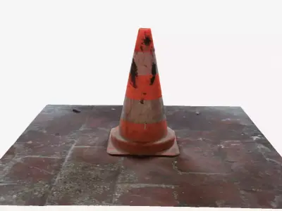 Dirty road cone photogrammetry  3D model