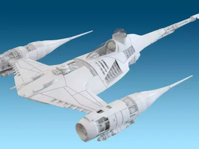 Star Wars Mandolarian N1 Hot Rod Naboo fighter  3D print model