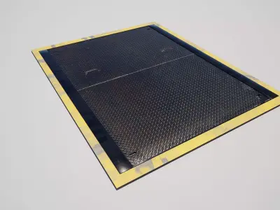 Industrial Utility Manhole Cover 3D model