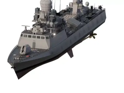 DETAILED GREEK NAVY CORVETTE 3D model