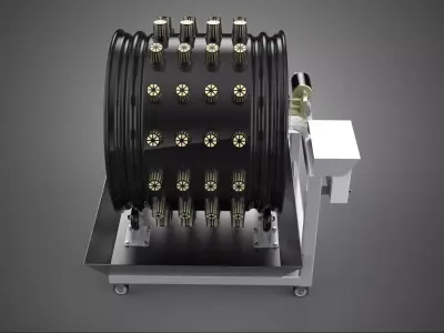 CIRCULAR SPIN ROTARY HYDROPONIC GARDEN PLANT FARM SYSTEM WHEEL 3D model