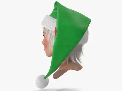  Christmas Elf Female Head 6 