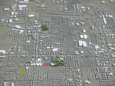 Springdale  Low-poly 3D model