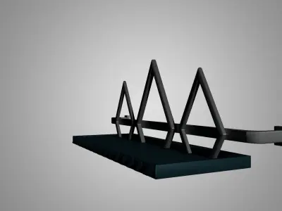 Sci-fi Wall Sconce 3D model