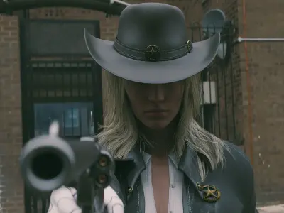 Alt Cunningham in 1872  - Game Ready Low-poly 3D model