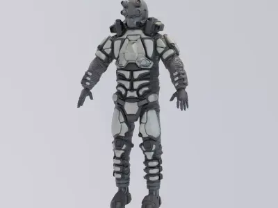 Scifi Soldier - Operator 001 Low-poly 3D model