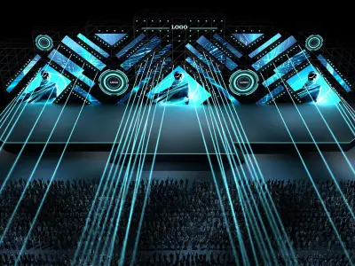 Concert stage 03 design 3D model