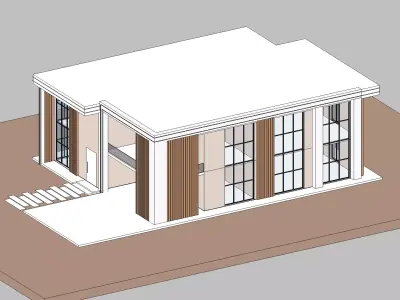 Simple Revit House v2 3D model