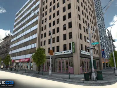 NYC Block 7 Unity Low-poly 3D model