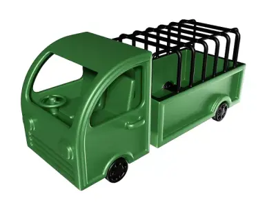 Marvelous Cartoon Truck Low-poly 3D model