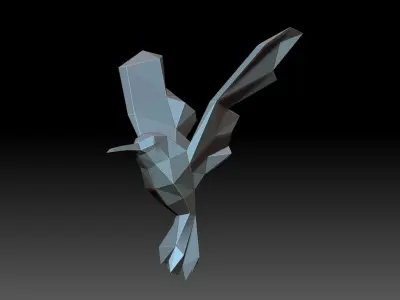 Hummingbirds sci-fi weapon 3D print model