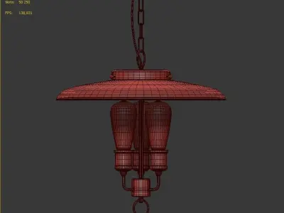 Hanging Lamp LOFT HOUSE P-134 3D model