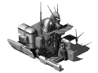 Different dimension - building - entrance 01 3D model