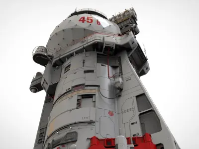 sci fi observation post 3D model