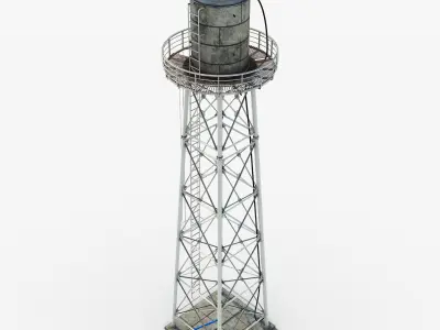 Tower Water Tank 3D model