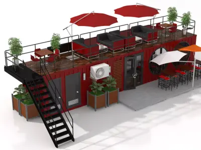 Container Wine Bar  3D model