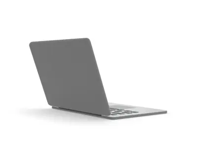 Laptop simple cartoon clean 3D model