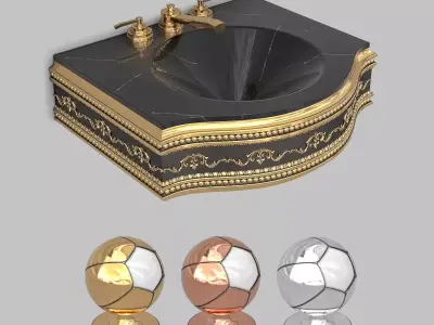 Classic Wash Basin 9 3D model